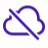 Cloud with a slash