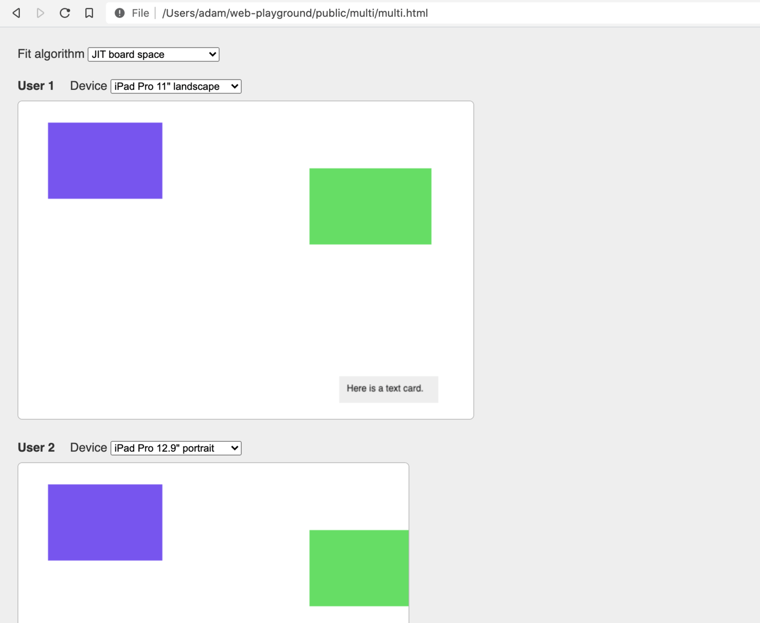 HTML prototype